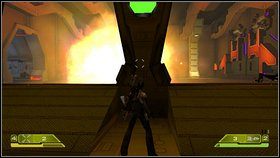 Po ich pokonaniu w hali pojawi się kilku najeźdźców, a w pomieszczeniu za zamkniętymi dotąd wrotami dwaj Seekers Shock Troopers - Opis przejścia - część trzecia - 02 | Advent Rising - Advent Rising - poradnik do gry