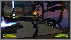 Na dolnym poziomie masz kilku wrogów - Opis przejścia - część czwarta - 02 | Advent Rising - Advent Rising - poradnik do gry