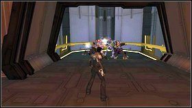 W środku przebiegnij korytarzem, usuwając wszystkich wrogów - Opis przejścia - część czwarta - 02 | Advent Rising - Advent Rising - poradnik do gry