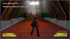 Po zakończonej walce użyj windy po lewej, by dostać się wyżej - Opis przejścia - część piąta - 03 | Advent Rising - Advent Rising - poradnik do gry