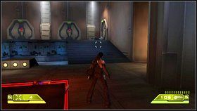 Trafisz teraz do dużej sali, gdzie czeka Cię mrowie przeciwników do eliminacji - Opis przejścia - część piąta - 03 | Advent Rising - Advent Rising - poradnik do gry