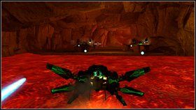 Wleć do tunelu, a potem w dół i znów lot nad jeziorem magmy - Opis przejścia - część piąta - 03 | Advent Rising - Advent Rising - poradnik do gry