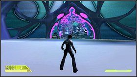 Skieruj się w lewo, a potem do widocznych w oddali drzwi - Opis przejścia - część piąta - 01 | Advent Rising - Advent Rising - poradnik do gry