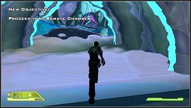 Potem wąski korytarz z kilkoma strażnikami - Opis przejścia - część piąta - 01 | Advent Rising - Advent Rising - poradnik do gry