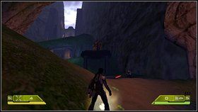 Zaraz napotkasz piechotę wroga, a za zakrętem zobaczysz działko - Opis przejścia - część piąta - 01 | Advent Rising - Advent Rising - poradnik do gry