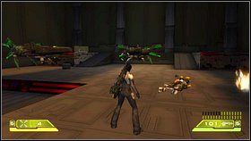 Wewnątrz w lewo - tu czeka na Ciebie hora przeciwników i roboty bojowe - Opis przejścia - część piąta - 02 | Advent Rising - Advent Rising - poradnik do gry