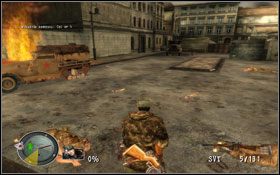 Nasz główny cel [1] pojawi się po chwili w miejscu oznaczonym jako [05] - [Opis przejścia] Brama Brandenburska | Sniper Elite Berlin 1945 - Sniper Elite: Berlin 1945 - poradnik do gry