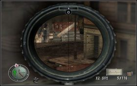 Podnosimy PPSH41 wraz z amunicją , oraz 4 granaty potykacze i czołgamy się do klatki schodowej - [Opis przejścia] Zaginiony Kontakt | Sniper Elite Berlin 1945 - Sniper Elite: Berlin 1945 - poradnik do gry