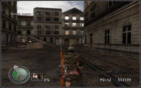 Cały czas ochraniamy członków ruchu oporu [1] , zabijając pojawiających się na mapie wrogów - [Opis przejścia] Wesprzyj drużynę BSS | Sniper Elite Berlin 1945 - Sniper Elite: Berlin 1945 - poradnik do gry