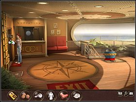 Następnego poranka Nina orientuje się, że z kajuty zginęła jej torebka - Morze Północne - Rejs statkiem wycieczkowym Calypso (cz.2) - Tajne akta 2: Puritas Cordis - poradnik do gry