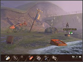 Idąc dalej w prawo, z zanurzonej częściowo w wodzie skrzyni zabiera kamizelkę ratunkową - Francja - Wybrzeże | Tajne akta 2 Puritas Cordis - Tajne akta 2: Puritas Cordis - poradnik do gry