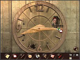 Wreszcie wygląda przez otwór (okno) z tyłu zegara (zbliżenie) - Francja- Paryż (cz.2) | Tajne akta 2 Puritas Cordis - Tajne akta 2: Puritas Cordis - poradnik do gry