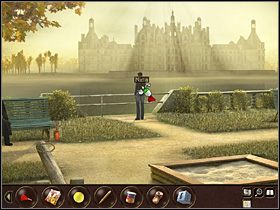 Pora rozwiązać problem posiłku dla kloszarda (czyli de facto kwestię kaczek, które jakoś nie chcą przylecieć na swoje ulubione miejsce), toteż Nina udaje się teraz na most (mapka) - Francja- Paryż (cz.3) | Tajne akta 2 Puritas Cordis - Tajne akta 2: Puritas Cordis - poradnik do gry