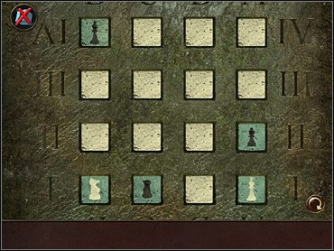 Z tekstu na tablicy wynika, że król (biały, ulokowany jako pierwszy w mozaice) wycofał się do Prowansji (dolne prawe pole) - Francja- Paryż (cz.5) | Tajne akta 2 Puritas Cordis - Tajne akta 2: Puritas Cordis - poradnik do gry