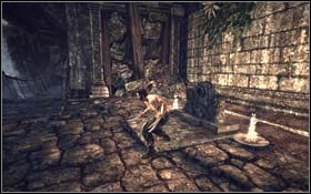 Kawałek dalej będziesz musiał zeskoczyć na niższy poziom, ale zanim to zrobisz, zabierz nieśmiertelnik z lewej strony - Unstoppable (cz.3) | Rozdział 1 Origins | X-Men Origins Wolverine - X-Men Origins: Wolverine - poradnik do gry