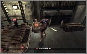 Przesuń teraz skrzynię tak, aby zablokować wrota prowadzące ko następnego pomieszczenia - Strykers Offer (cz.2) | Rozdział 1 Origins | X-Men Origins Wolverine - X-Men Origins: Wolverine - poradnik do gry