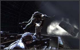 Biegnij przed siebie rozprawiając się po kolei ze wszystkimi przeciwnikami - Light At the End of the Tunnel | Rozdział 1 Origins | X-Men Origins Wolverine - X-Men Origins: Wolverine - poradnik do gry