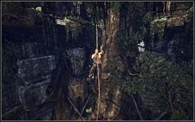 Przejdź przez most i po linie zacznij wspinać się wewnątrz wieży na wyższe piętro - Team X (cz.2) | Rozdział 2 The Frozen Tundra | X-Men Origins Wolverine - X-Men Origins: Wolverine - poradnik do gry