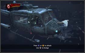 Po walce z Wendigo namierz śmigłowiec i doskocz do niego - What I Do Isnt Very Nice (cz.2) | Rozdział 2 The Frozen Tundra - X-Men Origins: Wolverine - poradnik do gry