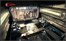 Na rozwidleniu korytarza wejdź w lewe drzwi i zabij znajdujących się w środku przeciwników - Project Wideawake | Rozdział 3 Days of Future Beginnings - X-Men Origins: Wolverine - poradnik do gry