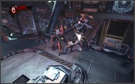 Zabierz z platformy po prawej nieśmiertelnik i rozpraw się z nacierającymi przeciwnikami - Bolivar Trask (cz.2) | Rozdział 3 Days of Future Beginnings - X-Men Origins: Wolverine - poradnik do gry