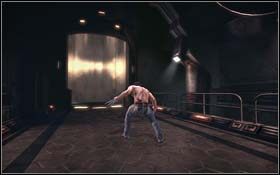 Wyjdź przez nowo otwartą bramę, pokonaj przeciwników i wejdź do windy - Headache | Rozdział 3 Days of Future Beginnings | X-Men Origins Wolverine - X-Men Origins: Wolverine - poradnik do gry