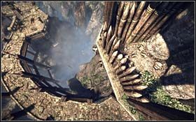 Przejdź przez most i chwyć się na jego końcu wystającej krawędzi - Finding Agent Zero | Rozdział 3 Days of Future Beginnings - X-Men Origins: Wolverine - poradnik do gry