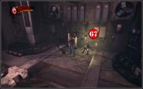 Ten Sentinel jest częściowo uruchomiony i przez cały czas będzie wystrzeliwał promienie energetyczne - Aim for the Head (cz.1) | Rozdział 3 Days of Future Beginnings - X-Men Origins: Wolverine - poradnik do gry