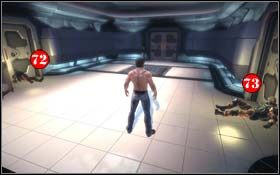 Rozepchnij drzwi i z pomieszczenia, do którego wcześniej bronił dostępu Sentinel i zabierz dwa nieśmiertelniki - Aim for the Head (cz.2) | Rozdział 3 Days of Future Beginnings - X-Men Origins: Wolverine - poradnik do gry