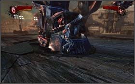 Sentinel ma wrażliwe stopy, wobec czego to właśnie je powinieneś zaatakować - Sentinel Mark I | Rozdział 3 Days of Future Beginnings | X-Men Origins Wolverine - X-Men Origins: Wolverine - poradnik do gry