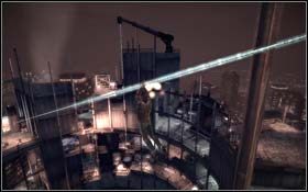 Jeżeli wejdziesz na ramię dźwigu podtrzymującego żelazną szynę, po której wcześniej przeszedłeś, będziesz mógł zabrać figurkę - Please Excuse Our Dust | Rozdział 4 Mardi Gras | X-Men Origins Wolverine - X-Men Origins: Wolverine - poradnik do gry