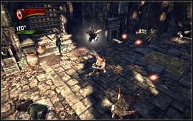 Przejdź na główny dziedziniec i stocz walkę z kilkunastoma wrogami - The Beginning of the End (cz.1) | Rozdział 5 The Wolverine - X-Men Origins: Wolverine - poradnik do gry