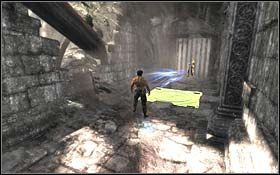 Przesuń statuę w niszę po prawej, co spowoduje otwarcie się nowego przejścia - The Beginning of the End (cz.1) | Rozdział 5 The Wolverine - X-Men Origins: Wolverine - poradnik do gry