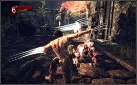 Omiń znajdujące się w korytarzu pułapki i rozpraw się z przeciwnikami uzbrojonymi w maczety - The Beginning of the End (cz.2) | Rozdział 5 The Wolverine - X-Men Origins: Wolverine - poradnik do gry