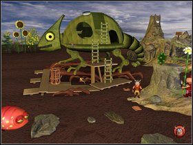 Teraz użyj wędki, by wyciągnąć z błota Sztrenkfa - Etap dziewiąty - Mechaniczny kameleon | Gobliiins 4 - Gobliiins 4 - poradnik do gry