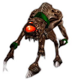 Charakterystyczny, zgarbiony stwór z jednym, ale za to dużym okiem, który ma tendencję do pojawiania się na placu boju w najmniej oczekiwanych momentach - Przeciwnicy - cz. 2 | Solucja Half-Life - Half-Life - poradnik do gry