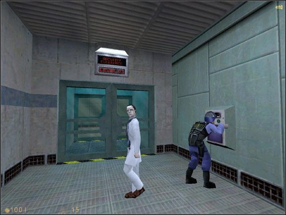 Strażnicy i naukowcy potrafią otwierać zamknięte przejścia. - Porady ogólne do Solucja Half-Life - Half-Life - poradnik do gry