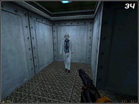 Naprzeciwko korytarza 19 znajdują się kolejne drzwi [#33] , tym razem oznaczone znakiem z trupią czaszką - [Opis przejścia Half-Life] Unforeseen Consequences - cz. 2 - Half-Life - poradnik do gry
