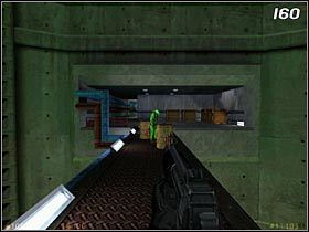 Po krótkiej wędrówce zobaczysz, że obie rury wpadają do pokoju oznaczonego tabliczką Fuel Room [#161] - [Opis przejścia Half-Life] Blast Pit - cz. 2 - Half-Life - poradnik do gry