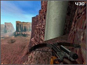 Wyjdź z tunelu na półkę, obróć się w lewo i korzystając z kolejnych występów skalnych, zejdź niżej na ścieżkę - [Opis przejścia Half-Life] Surface Tension - cz. 2 - Half-Life - poradnik do gry