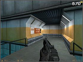 Wejdź w korytarz oznaczony tabliczką 02 Coolant System [#570] i dwukrotnie skręć w lewo na kolejnych skrzyżowaniach (właściwą drogę wskazują pomarańczowe pasy na ścianie) - [Opis przejścia Half-Life] Lambda Core - cz. 1 - Half-Life - poradnik do gry