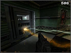 Wyjście z pomieszczenia blokuje elektryczna wiązka [#586] , która zabije Cię przy pierwszym kontakcie - [Opis przejścia Half-Life] Lambda Core - cz. 2 - Half-Life - poradnik do gry