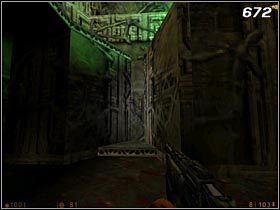 Idź przed siebie, pozbądź się Vortigaunta i przedrzyj się do kolejnej komnaty po taśmociągu [#673] , wykorzystując lukę pomiędzy przewożonymi w przeciwnym kierunku jajami - [Opis przejścia Half-Life] Interloper - cz. 2 - Half-Life - poradnik do gry