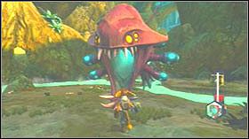 Biegnij cały czas na wprost po kładkach, aż zobaczysz postać w kapeluszu - Gelatonium Plant, Plantet Cobalia | Opis przejścia - Ratchet & Clank: Tools of Destruction - poradnik do gry