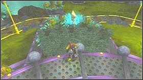 Teraz wejdź do tunelu znajdującego się po lewej od fontanny - Imperial Fight Festival, Planet Mukow | Opis przejścia - Ratchet & Clank: Tools of Destruction - poradnik do gry