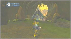 Podejdź do niebieskiego okręgu i użyj Decryptora - Outpost L51, Planet Sargasso | Opis przejścia - Ratchet & Clank: Tools of Destruction - poradnik do gry