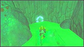 Stań na niebieskim guziku aby otworzyć wrota, pobiegnij na wprost i przekręć śrubkę - Kerchu City, Planet Jasindu | Opis przejścia - Ratchet & Clank: Tools of Destruction - poradnik do gry