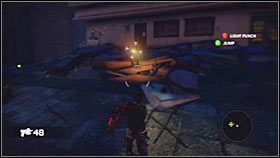 Na sam koniec wdrap się na samą górę metalowej konstrukcji zlokalizowanej na wprost od wyjścia - Rozdział 1 - Ascension City Downtown II | Akt 1 Bionic Commando - Bionic Commando - poradnik do gry