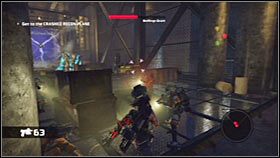 Dopiero po tym jak rozprawisz się ze zwykłymi przeciwnikami przystąp do pojedynku z Biomechem - Rozdział 2 - Trent Industrial District II | Akt 1 Bionic Commando - Bionic Commando - poradnik do gry