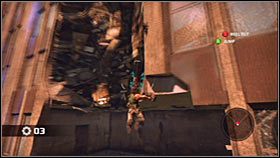 Przygotuj sobie jakąś dobrą giwerę i przystąp do starannej eksploracji wnętrza wieżowca - Rozdział 2 - Trent Industrial District III | Akt 1 Bionic Commando - Bionic Commando - poradnik do gry